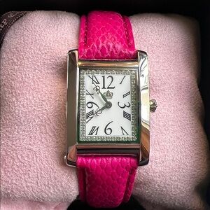 Juicy Couture Hot Pink Strap Watch